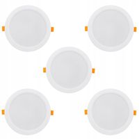 5x panel LED sufitowy plafon podtynkowy slim 18W 1900lm Maclean MCE372 R