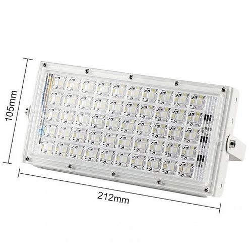 Halogen panel led doświetlacz 50w - biały zimny na Arena.pl