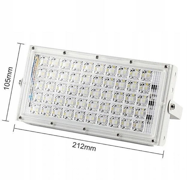 Halogen panel led doświetlacz 50w - biały zimny zdjęcie 4