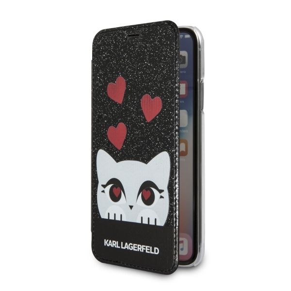 Etui Karl Lagerfeld do iPhone XS, iPhone X, Czarny zdjęcie 2