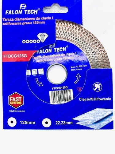 TARCZA DIAMENTOWA DO CIĘCIA SZLIFOWANIA GRESU PŁYTEK GLAZURY 125mm na Arena.pl