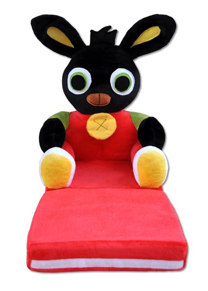 ROZKŁADANY PLUSZOWY FOTEL DLA DZIECI SOFA PUFA SIEDZISKO MASKOTKA ZAJĄC zdjęcie 4