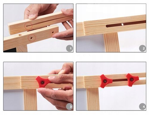 Drewniana Tablica Magnetyczna Kredowa magnesy 709 45 x 90cm na Arena.pl