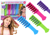 Zestaw Do Farbowania Włosów Grzebienie Kreda 5szt Kolorowe