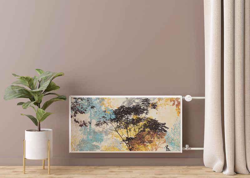 Osłona MAGNETYCZNA NA Kaloryfer Malowane Drzewa Vintage 80cm x 60cm zdjęcie 7