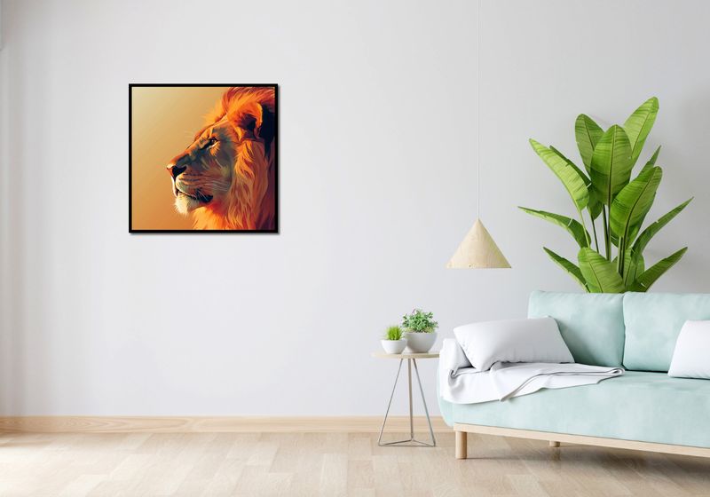 Plakat 70x70cm Król zdjęcie 4