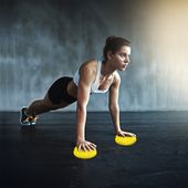 półkula sensoryczna półjeżyk do rehabilitacji masażu żółta