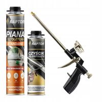 Zestaw Pistolet Do Pianki + Pianka Montażowa RAPTOR + Czyścik Do Pistoletu