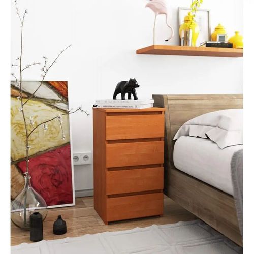 Szafka do sypialni, STILO, 4 szuflady, 40x35x74 cm, olcha, mat | TYLETEGOTU na Arena.pl