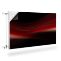 Mata MAGNETYCZNA Na Kaloryfer Abstrakcyjna Czerwona Fala 110cm x 60cm
