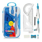 ZESTAW GEOMETRYCZNY 10 EL W KASETCE COLORINO