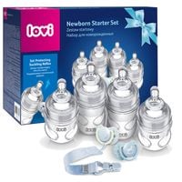 LOVI Zestaw wyprawkowy 4x butelka medical+ smoczek uspokajający Baby Shower BOY