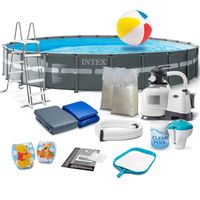 Basen ogrodowy stelażowy 732 x 132 cm 17w1 INTEX 26340 Basen ogrodowy stelażowy 732 x 132 cm 17w1 INTEX 26340