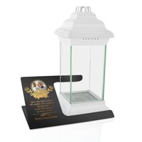 PODSTAWKA na GRÓB zdjęcie ZNICZ DEDYKACJA LAMPION