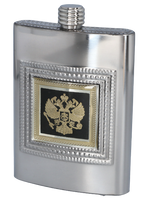 Piersiówka Stal Nierdzewna 8 OZ z Polskim Orłem Gentelo Metalowa