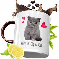 Kubek Bordowy Dla Babci Na Urodziny Prezent Z Nadrukiem Ze Zdjęciem