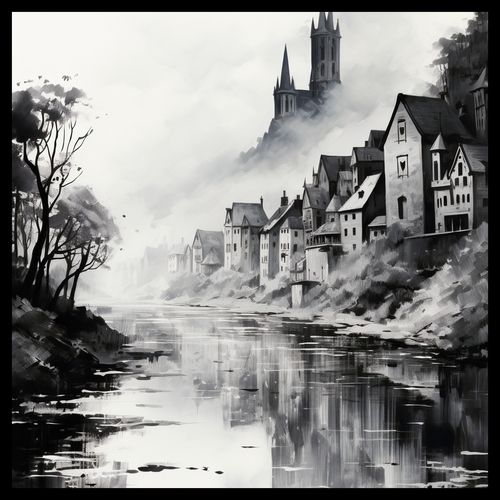 Plakat 40x40cm Mglisty Refleks na Arena.pl