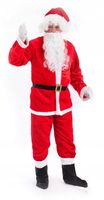 Strój Mikołaja PLUSZOWY Przebranie Świętego Mikołaja dla Dorosłych