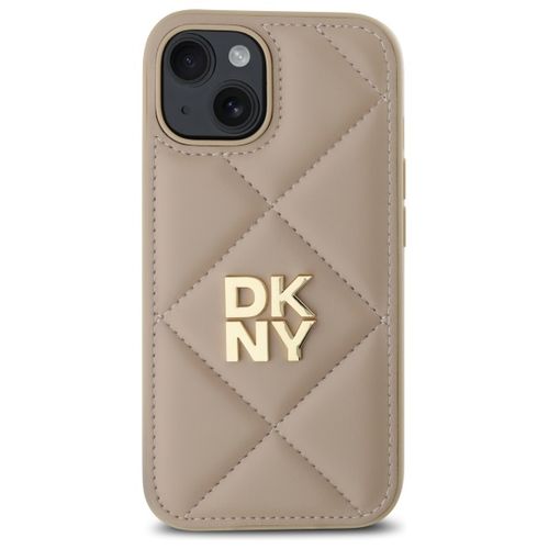 dkny dkhcp15spqdsle iphone 15 6.1       beżowy/beige quilted stack logo na Arena.pl