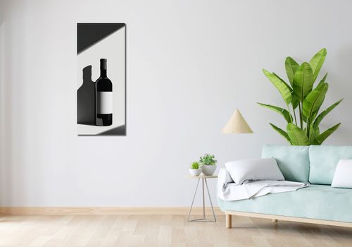 Obraz 40x100cm Butla Wina na Arena.pl