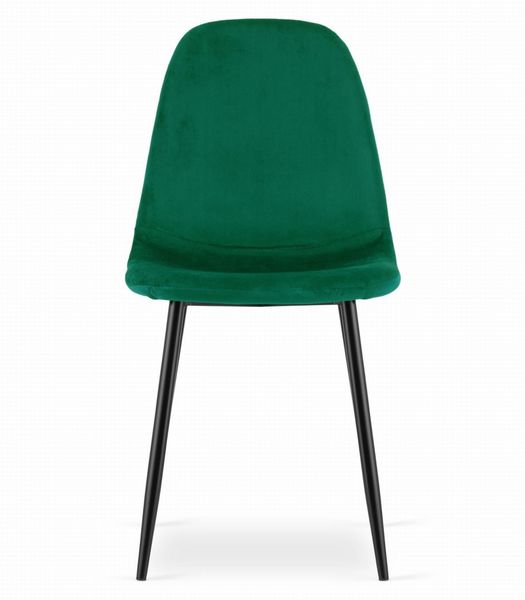Krzesło COMO - ciemna zieleń aksamit x 2 zdjęcie 2