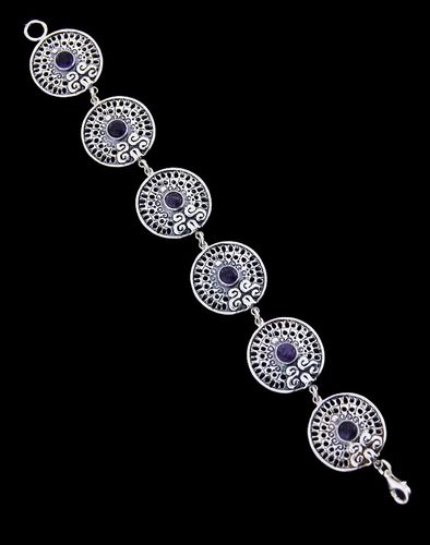 komplet srebro ametysty, 3 elementy na Arena.pl