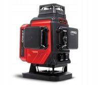 PRO LASER KRZYŻOWY AKUMULATOROWY WIELOLINIOWY ZIELONY 4x360° 30m AQ4DG