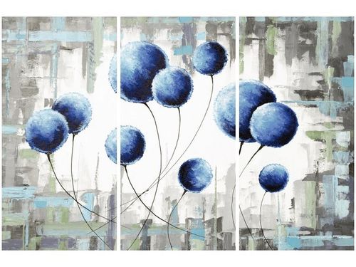 60 90CM OBRAZ 3 ELEM ABSTRAKCYJNE DMUCHAWCE DRUK PŁÓTNO RAMA na Arena.pl