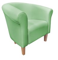 Fotel Milo D7 seledynowy nogi 15 buk