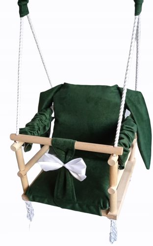 HUŚTAWKA 3w1 DLA DZIECI KRÓLICZEK kolor ZIELONY na Arena.pl