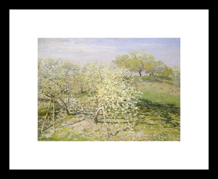 Plakat 18x13cm Spring, Monet Vintage do Salonu zdjęcie 3