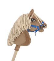 kantar dla konia hobby horse a4 zapinany mały - niebieski