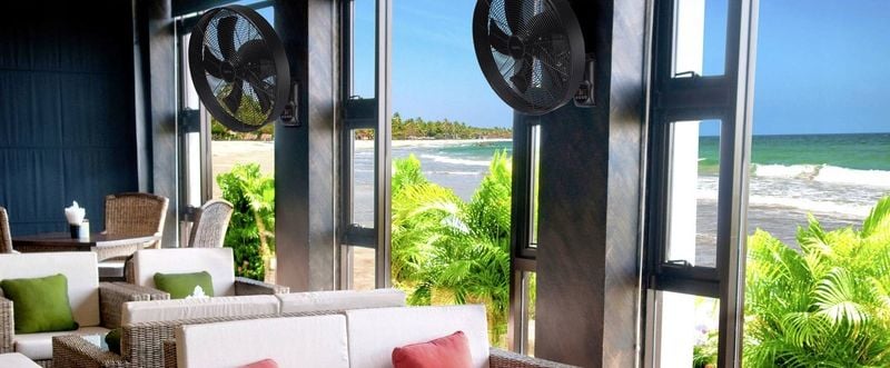 Wentylator ścienny 40cm OSCYLACJA timer PILOT 3 prędkości Sygonix zdjęcie 6