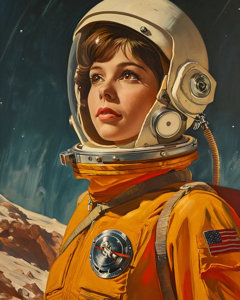 Plakat 40x50cm Pionierka Kosmosu zdjęcie 1