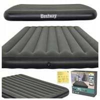 Materac Dmuchany 2-osobowy Welur Łóżko do Spania 203x152x25 Bestway 6713N
