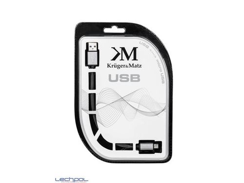 KM0323 Kabel USB - micro USB wtyk-wtyk 0.2m Kruge na Arena.pl