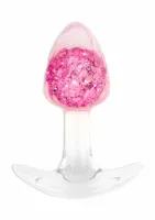 toyjoy crystal plug small silikonowy z kryształową kulą, rozmiar s