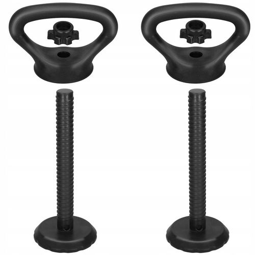 Hantle regulowane bitumiczne zestaw hantli ćwiczeń 2x10kg gryf+ kettle 20kg na Arena.pl