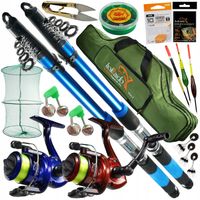 ZESTAW WĘDKARSKI SPŁAWIK 2,1 DWIE WĘDKI KOŁOWROTKI