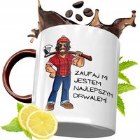 Kubek Bordowy Dla Drwala Na Urodziny Prezent Z Nadrukiem Ze Zdjęciem
