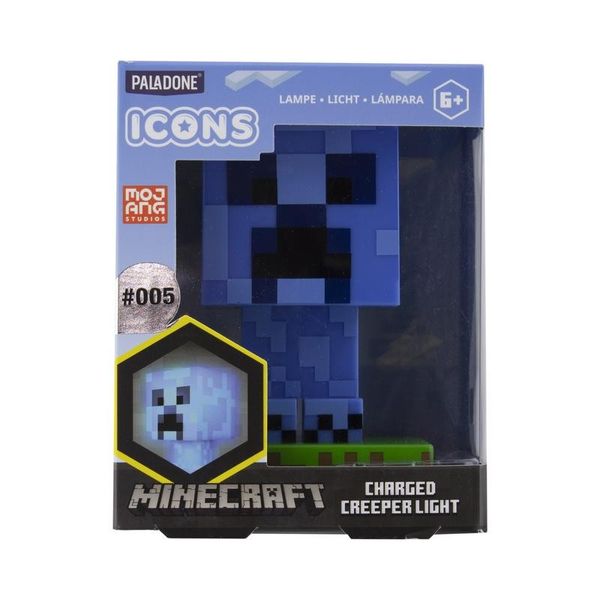 Lampka Minecraft Naładowany Creeper Ikons 3D zdjęcie 1