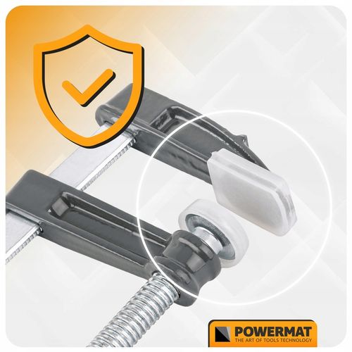 ŚCISK STOLARSKI ŚRUBOWY ZACISK 300x50 MM TYP F STALOWY DO DREWNA WARSZTATU na Arena.pl