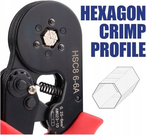 Zaciskarka Ręczna Do Tulejek Zaciskowych Konektorów Kabli Praska + 1200szt na Arena.pl