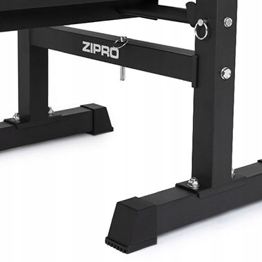 Ławka Treningowa Prosta Składana Ławeczka + Stojaki Regulowane 2w1 - Zipro na Arena.pl