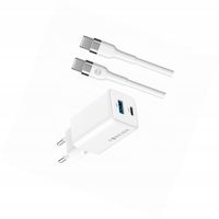 Szybka ładowarka GaN 45W 2 wejścia USB i USB-C z kablem do Huawei Nova 9 SE