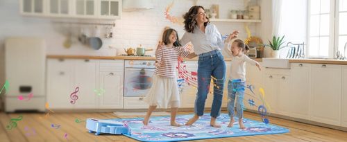 MATA DO TAŃCZENIA MUZYCZNA TANECZNA DLA DZIECI GRA INTERAKTYWNA TAŃCA ZABAW na Arena.pl