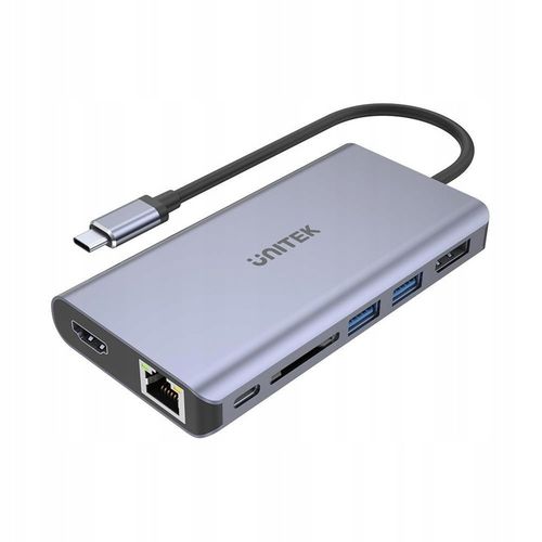 Unitek Hub USB-C 2x USB 3.1 HDMI DP RJ45 czytnikSD na Arena.pl