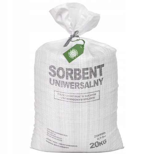 SORBENT PREMIUM UNIWERSALNY 40L DO OLEJU, BENZYNY, ROPY, FARBY 20KG na Arena.pl