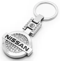 Brelok Do Kluczy NISSAN cyrkonie chromowany