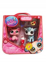 LITTTLEST PET SHOP LPS PET PAIRS ZEŚTAW 2 FIGURKI ŚWINKA KOZA G7 #435 #436